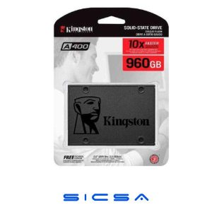 HD INTERNO SOLIDO 960GB KINGSTON A400 2.5" SATA III 500MB/S / 450MB/S SA400S37/960GB NEGRO