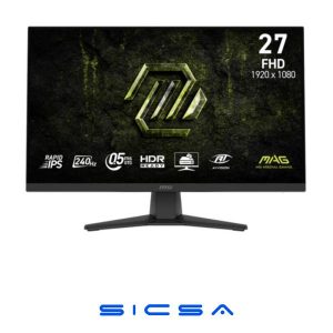 MONITOR GAMING MSI MAG 272F X24 27" PLANA 1920X1080 FREESYNC PREMIUM 9S6-3CE11M-026 NEGRO