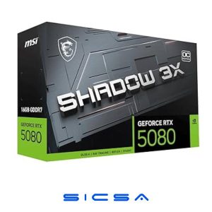 TARJETA DE VIDEO MSI GEFORCE RTX 5080 16G SHADOW 3X OC GDDR7 2655 MHZ 912-V531-031 NEGRO NEGRO