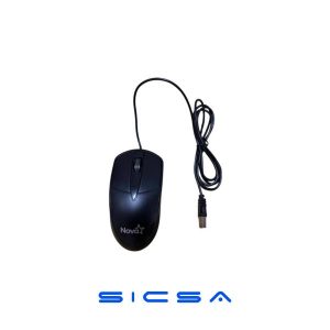 MOUSE NOVA MOD633US003C ALÁMBRICO USB 1200 DPI NEGRO