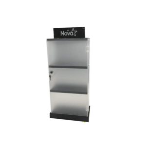 DISPLAY NOVA DE ACRILICO 320 X 170 X 600 MM CON LOGO NOVA IMPRESO FD321760001C1C NEGRO