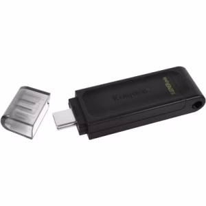 MEMORIA USB 128GB KINGSTON DATA TRAVELER 70 USB-C 3,2 GEN 1 DT70/128GB NEGRO