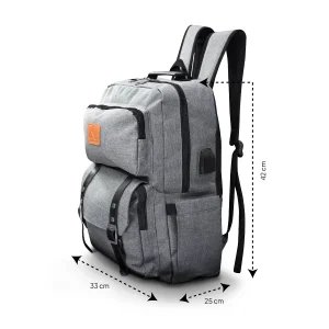MOCHILA PARA LAPTOP GRIS