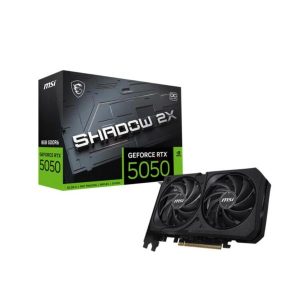 TARJETA DE VIDEO MSI GEFORCE RTX 5050 8G SHADOW 2X OC 8GB GDDR 2617 MHZ 912-V538-008 NEGRO