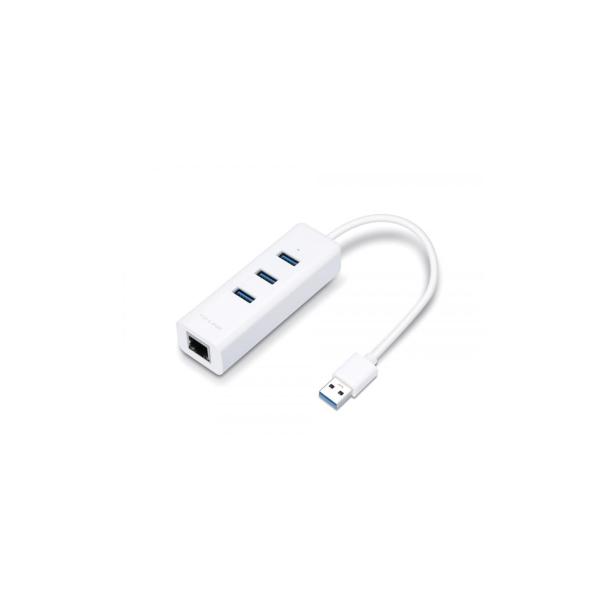 HUB TP LINK USB 3.0 3 PUERTO HUB & GIGABIT ETHERNET UE330(UN)