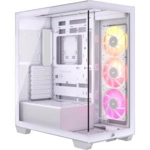 CASE RGB CORSAIR ICUE LINK 3500X WHITE MID TOWER VENTILADORES 3 DE 120MM CON VIDRIO LATERAL Y FRONTAL CC-9011281-WW BLANCO