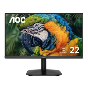 MONITOR AOC 22B2HM2 21.5" PLANO 1920 X 1080 100HZ LOWBLUE HDMI Y VGA NEGRO