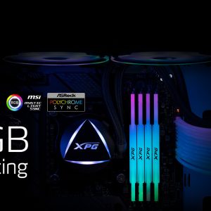 MEMORIA RAM PC 16GB ADATA XPG LANCER NEON RGB DDR5 6000MHZ CL30 1.4V AX5U6000C3016G-CLANRSG NEGRO